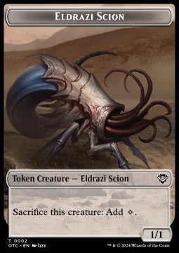 Eldrazi Scion Token (C 1/1) // Treasure Token⁣ - Outlaws of Thunder Junction: Tokens⁣ (Token)⁣ [CT 2/18]