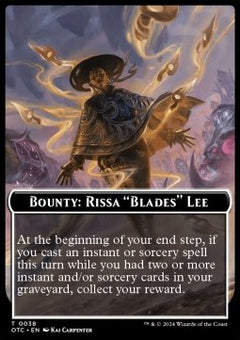 Bounty: Rissa "Blades" Lee⁣ - Outlaws of Thunder Junction: Tokens⁣ (Token)⁣ [T 38]