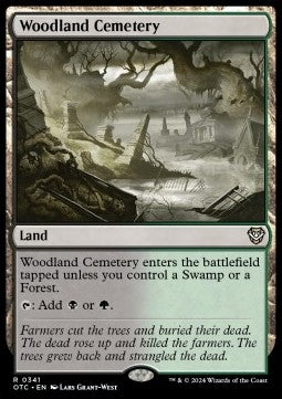 Woodland Cemetery⁣ - Commander: Outlaws of Thunder Junction⁣ (Rare)⁣ [341]
