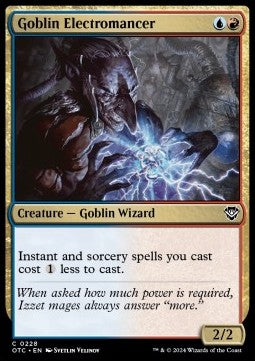 Goblin Electromancer⁣ - Commander: Outlaws of Thunder Junction⁣ (Common)⁣ [228]