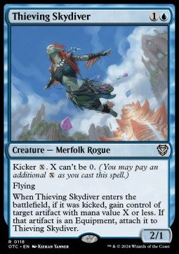 Thieving Skydiver⁣ - Commander: Outlaws of Thunder Junction⁣ (Rare)⁣ [118]