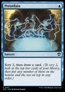 Preordain⁣ - Commander: Outlaws of Thunder Junction⁣ (Common)⁣ [107]