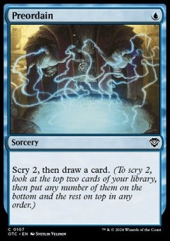 Preordain⁣ - Commander: Outlaws of Thunder Junction⁣ (Common)⁣ [107]