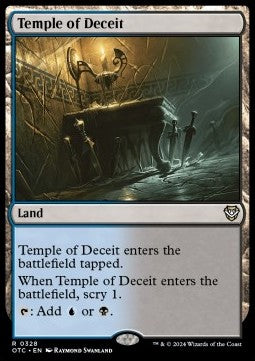 Temple of Deceit⁣ - Commander: Outlaws of Thunder Junction⁣ (Rare)⁣ [328]