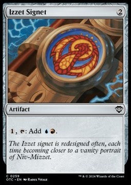 Izzet Signet⁣ - Commander: Outlaws of Thunder Junction⁣ (Common)⁣ [259]