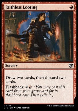 Faithless Looting⁣ - Commander: Outlaws of Thunder Junction⁣ (Common)⁣ [165]
