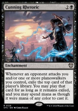 Cunning Rhetoric⁣ - Commander: Outlaws of Thunder Junction⁣ (Rare)⁣ [129]