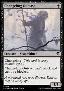 Changeling Outcast⁣ - Commander: Outlaws of Thunder Junction⁣ (Common)⁣ [128]