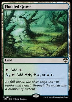 Flooded Grove⁣ - Commander: Outlaws of Thunder Junction⁣ (Rare)⁣ [297]