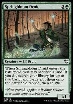 Springbloom Druid⁣ - Commander: Outlaws of Thunder Junction⁣ (Common)⁣ [208]