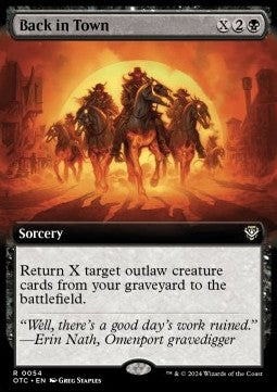 Back in Town⁣ - Commander: Outlaws of Thunder Junction: Extras⁣ (Rare)⁣ [54]