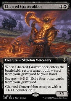 Charred Graverobber⁣ - Commander: Outlaws of Thunder Junction: Extras⁣ (Rare)⁣ [55]