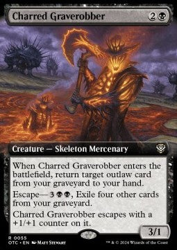Charred Graverobber⁣ - Commander: Outlaws of Thunder Junction: Extras⁣ (Rare)⁣ [55]
