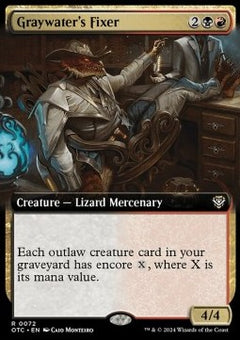 Graywater's Fixer⁣ - Commander: Outlaws of Thunder Junction: Extras⁣ (Rare)⁣ [72]