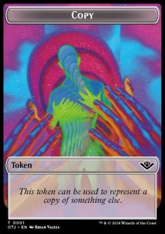 Copy Token // Mercenary Token (R 1/1)⁣ - Outlaws of Thunder Junction: Tokens⁣ (Token)⁣ [T 1/10]