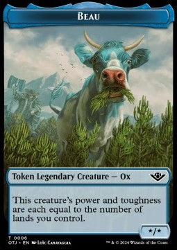 Beau Token (U */*) // Mercenary Token (R 1/1)⁣ - Outlaws of Thunder Junction: Tokens⁣ (Token)⁣ [T 6/10]