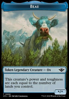 Beau Token (U */*) // Mercenary Token (R 1/1)⁣ - Outlaws of Thunder Junction: Tokens⁣ (Token)⁣ [T 6/10]