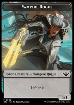 Vampire Rogue Token (B 1/1) // Mercenary Token (R 1/1)⁣ - Outlaws of Thunder Junction: Tokens⁣ (Token)⁣ [T 8/10]