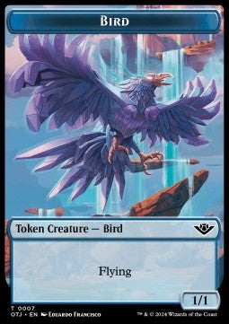 Bird Token (U 1/1) // Treasure Token⁣ - Outlaws of Thunder Junction: Tokens⁣ (Token)⁣ [T 7/18]