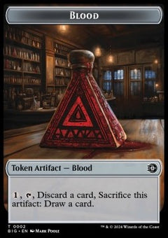 Blood Token // Mercenary Token (R 1/1)⁣ - Outlaws of Thunder Junction: Tokens⁣ (Token)⁣ [T 2/10]