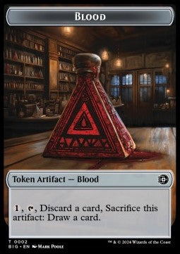 Blood Token // Mercenary Token (R 1/1)⁣ - Outlaws of Thunder Junction: Tokens⁣ (Token)⁣ [T 2/10]