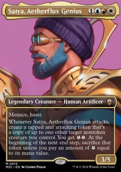 Satya, Aetherflux Genius (V.1)⁣ - Commander: Modern Horizons 3: Extras⁣ (Mythic)⁣ [15]