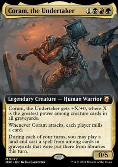 Coram, the Undertaker (V.3)⁣ - Commander: Modern Horizons 3: Extras⁣ (Mythic)⁣ [27]