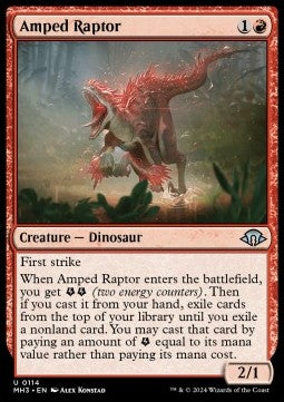 Amped Raptor⁣ - Modern Horizons 3⁣ (Uncommon)⁣ [114]