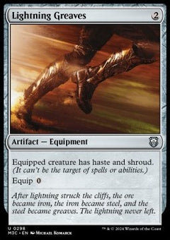 Lightning Greaves⁣ - Commander: Modern Horizons 3⁣ (Uncommon)⁣ [298]