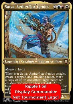 Satya, Aetherflux Genius (V.6)⁣ - Commander: Modern Horizons 3: Extras⁣ (Mythic)⁣ [150]