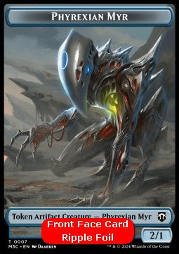 Phyrexian Myr Token (UA 2/1) // Servo Token (A 1/1) (V.2)⁣ - Modern Horizons 3: Tokens⁣ (Token)⁣ [CT 7/33]