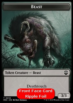 Beast Token (B 3/3) // Shapeshifter Token (U 2/2) (V.2)⁣ - Modern Horizons 3: Tokens⁣ (Token)⁣ [CT 10/8]