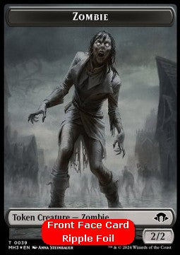 Zombie Token (B 2/2) // Elephant Token (G 3/3) (V.2)⁣ - Modern Horizons 3: Tokens⁣ (Token)⁣ [CT 39/18]