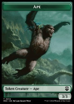 Ape Token (G 3/3) // Plant Token (G 0/1) (V.1)⁣ - Modern Horizons 3: Tokens⁣ (Token)⁣ [CT 14/26]