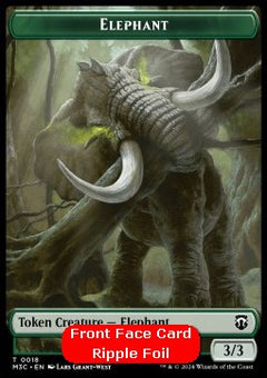 Elephant Token (G 3/3) // Beast Token (G 4/4) (V.2)⁣ - Modern Horizons 3: Tokens⁣ (Token)⁣ [CT 18/16]