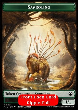 Saproling Token (G 1/1) // Garruk, Apex Predator Emblem (V.2)⁣ - Modern Horizons 3: Tokens⁣ (Token)⁣ [CT 21/27]