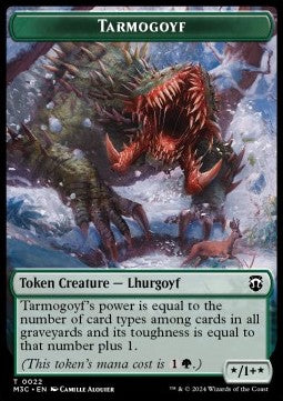 Tarmogoyf Token (G */1+*) // Goblin Token (R 1/1) (V.1)⁣ - Modern Horizons 3: Tokens⁣ (Token)⁣ [CT 22/13]