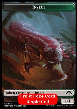 Insect Token (BG 1/1) // Zombie Token (B 2/2)⁣ - Modern Horizons 3: Tokens⁣ (Token)⁣ [CT 43/21]