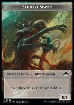 Eldrazi Spawn Token (C 0/1) // Fanatic of Rhonas Token (B 4/4)⁣ - Modern Horizons 3: Tokens⁣ (Token)⁣ [T 2/15]