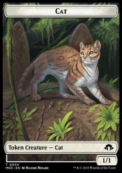Cat Token (W 1/1) // Servo Token (A 1/1)⁣ - Modern Horizons 3: Tokens⁣ (Token)⁣ [T 4/33]