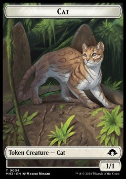 Cat Token (W 1/1) // Servo Token (A 1/1)⁣ - Modern Horizons 3: Tokens⁣ (Token)⁣ [T 4/33]