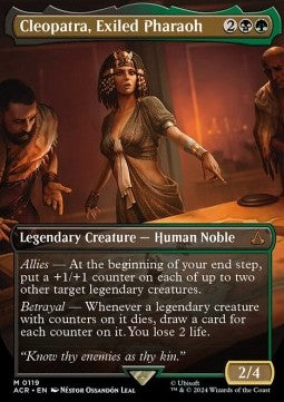 Cleopatra, Exiled Pharaoh (V.1)⁣ - Universes Beyond: Assassin's Creed: Extras⁣ (Mythic)⁣ [119]