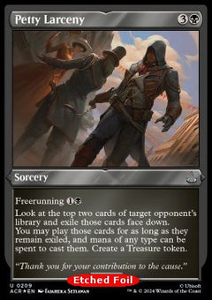 Petty Larceny (V.2)⁣ - Universes Beyond: Assassin's Creed: Extras⁣ (Uncommon)⁣ [209]