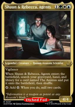 Shaun & Rebecca, Agents (V.2)⁣ - Universes Beyond: Assassin's Creed: Extras⁣ (Rare)⁣ [247]