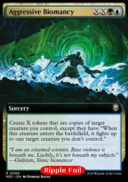 Aggressive Biomancy (V.2)⁣ - Commander: Modern Horizons 3: Extras⁣ (Rare)⁣ [69]