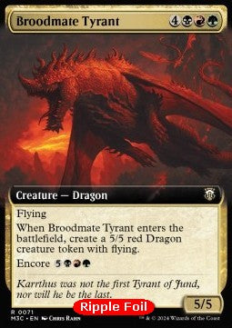 Broodmate Tyrant (V.2)⁣ - Commander: Modern Horizons 3: Extras⁣ (Rare)⁣ [71]
