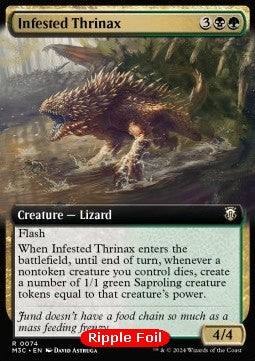 Infested Thrinax (V.2)⁣ - Commander: Modern Horizons 3: Extras⁣ (Rare)⁣ [74]