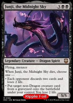 Junji, the Midnight Sky⁣ - Commander: Modern Horizons 3: Extras⁣ (Mythic)⁣ [199]