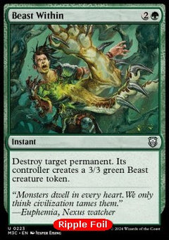 Beast Within⁣ - Commander: Modern Horizons 3: Extras⁣ (Uncommon)⁣ [223]