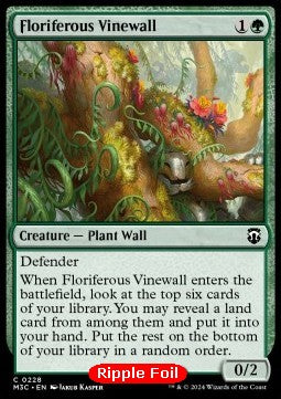 Floriferous Vinewall⁣ - Commander: Modern Horizons 3: Extras⁣ (Common)⁣ [228]